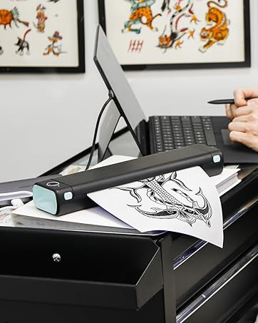 Portable inkless printer