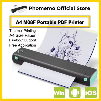 Portable inkless printer