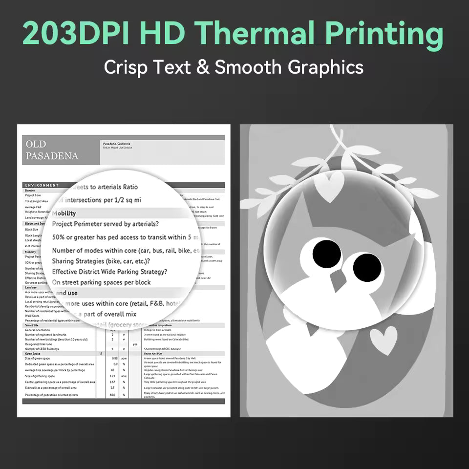 Portable inkless printer