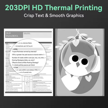 Portable inkless printer