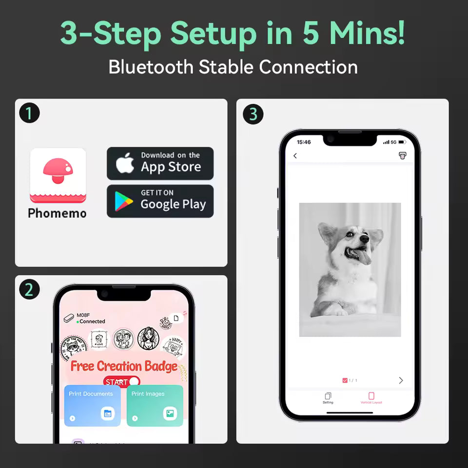 Portable inkless printer